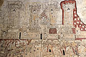 Bagan Myanmar. Paintings of the circumambulatory corridor of the Sulamani temple. 
